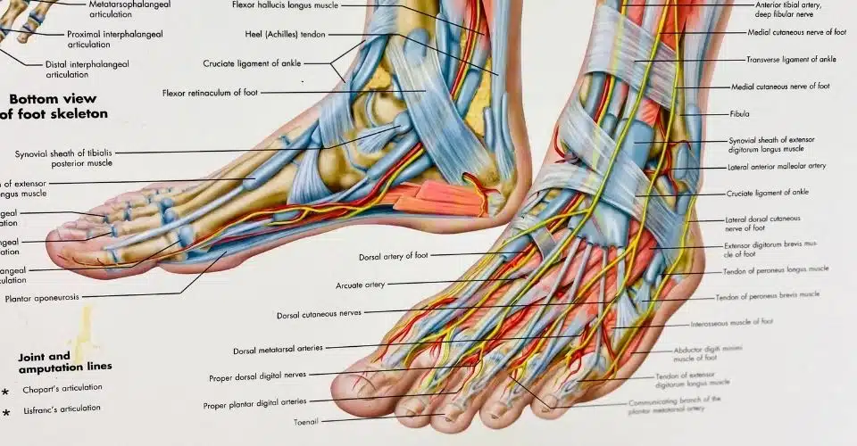 Pijn binnenzijde voet, insertietendinopathie aanhechting tibialis posterior